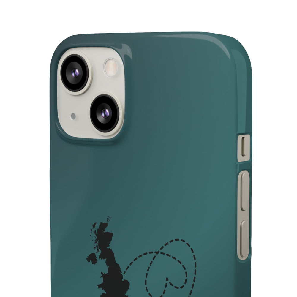 Copy of UK to Albania Pink Snap Phone Case