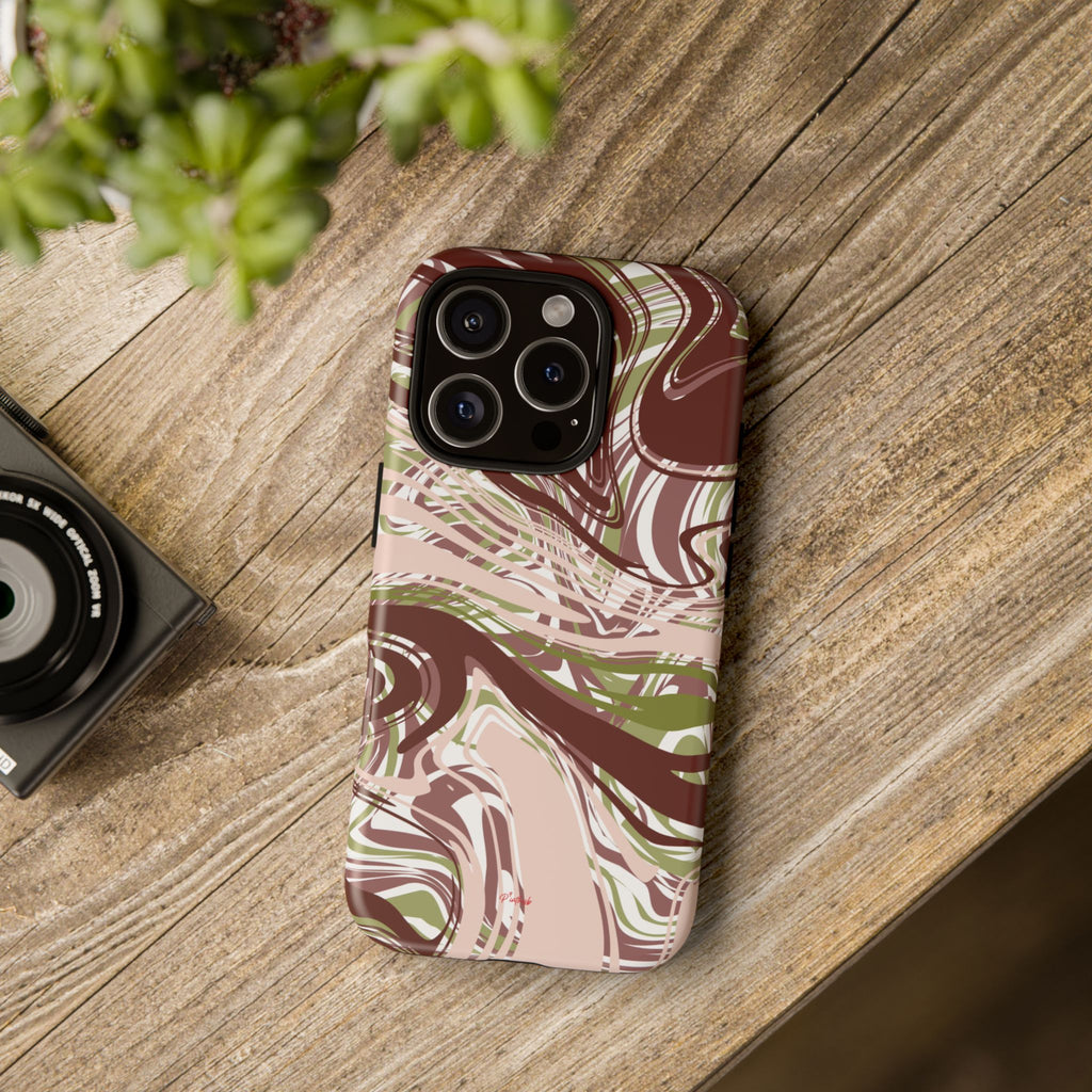 Abstract Marbled Tough Phone Case