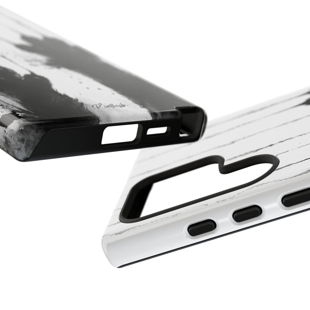 Black Ink Paw Print Tough Case