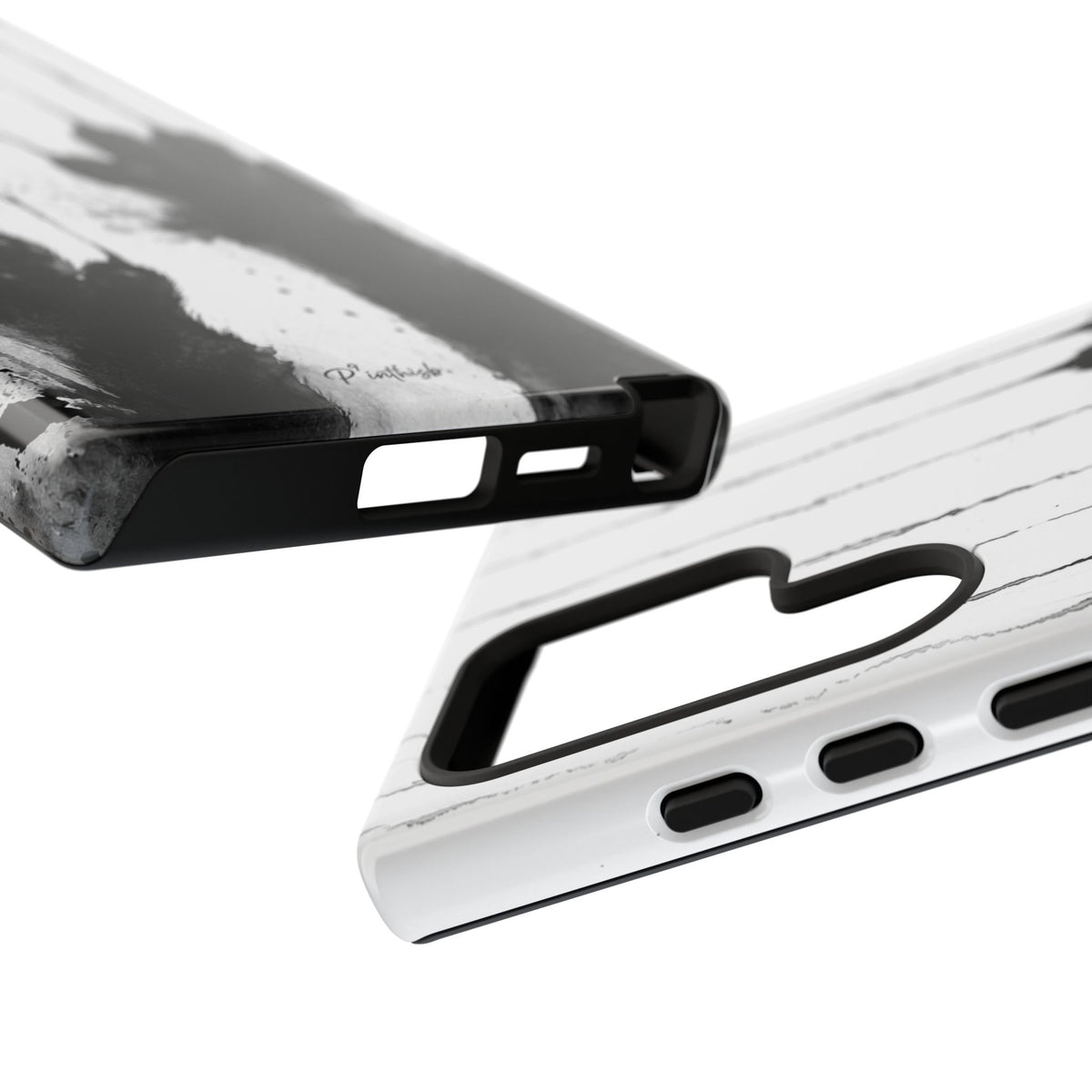 Black Ink Paw Print Tough Case