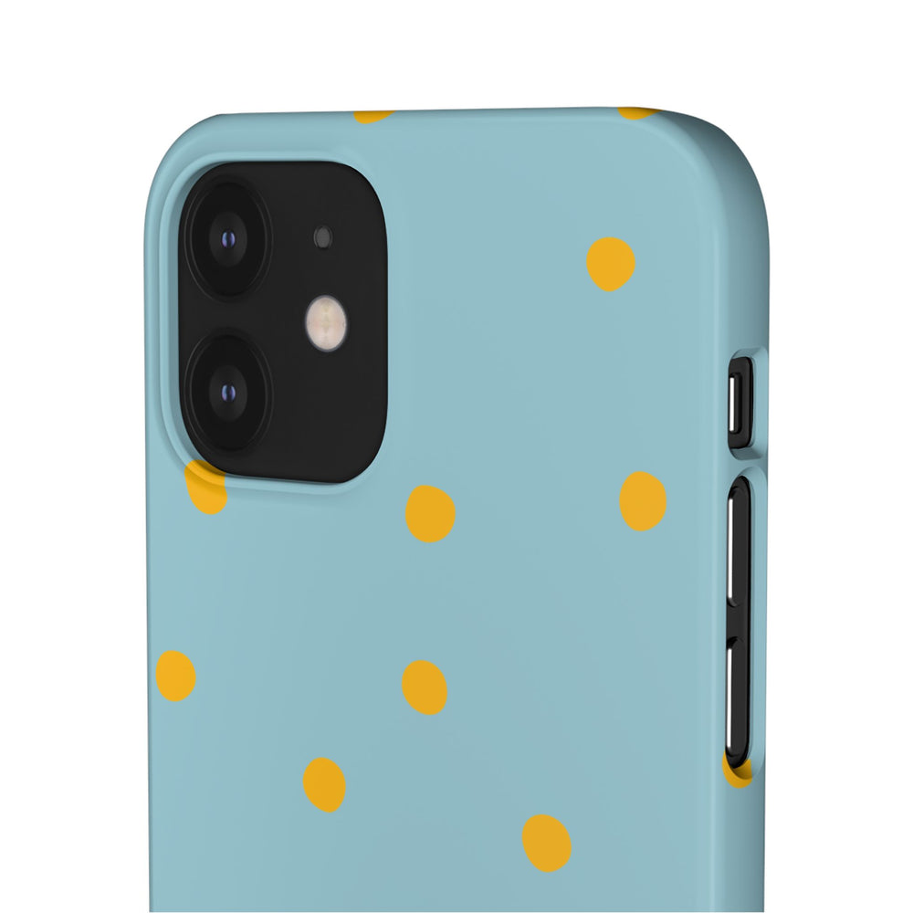 Blue & Yellow Polka Dot Snap Phone Case