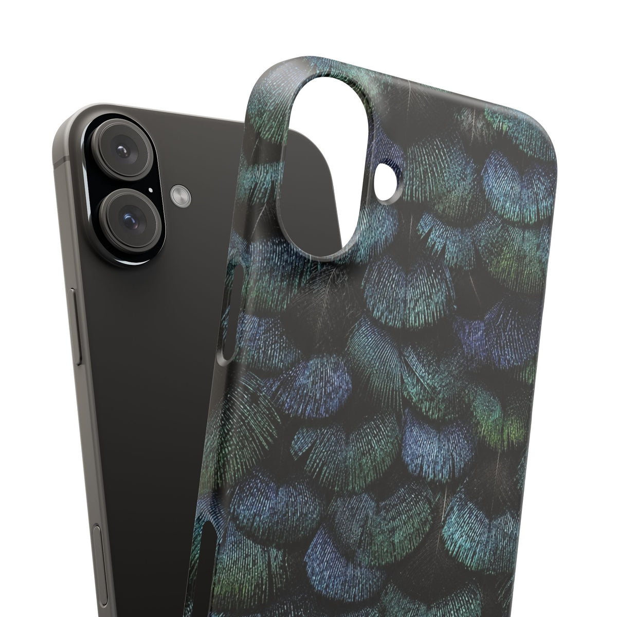 Iridescent Feather Snap Case