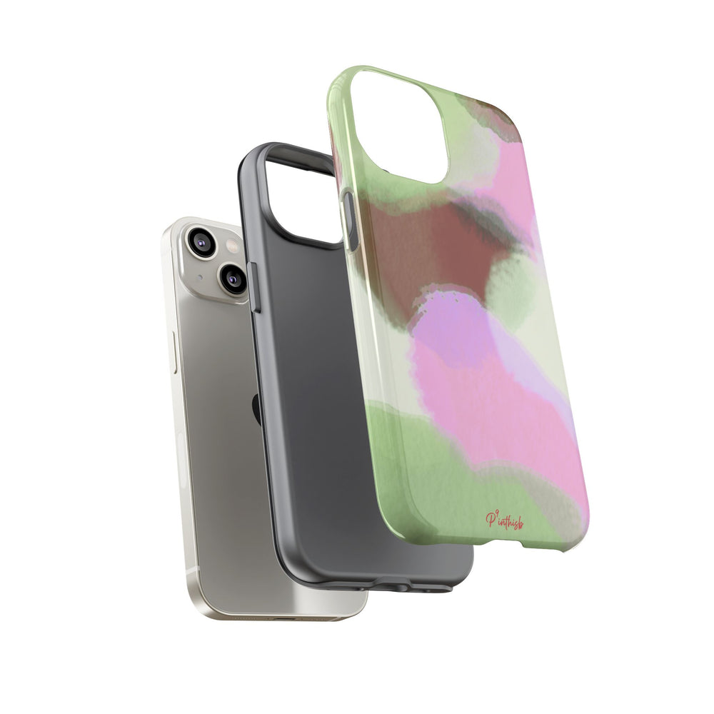 Abstract Pastel Camouflage Tough Phone Case