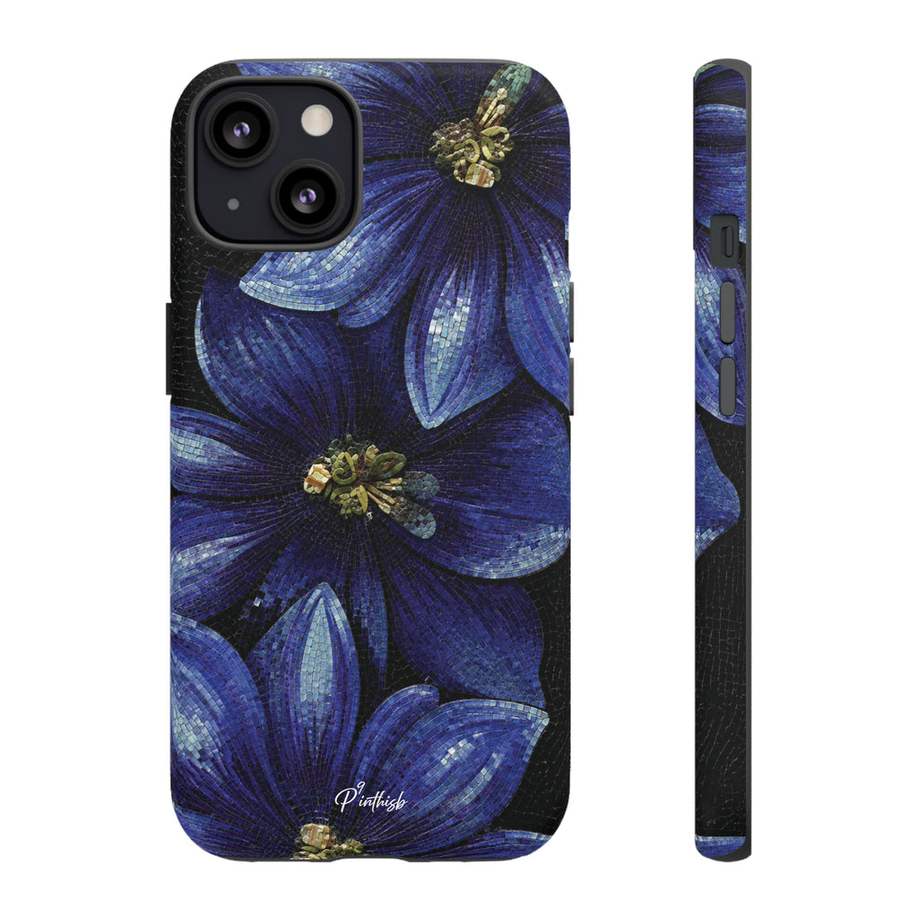 Blue Floral Tough Case