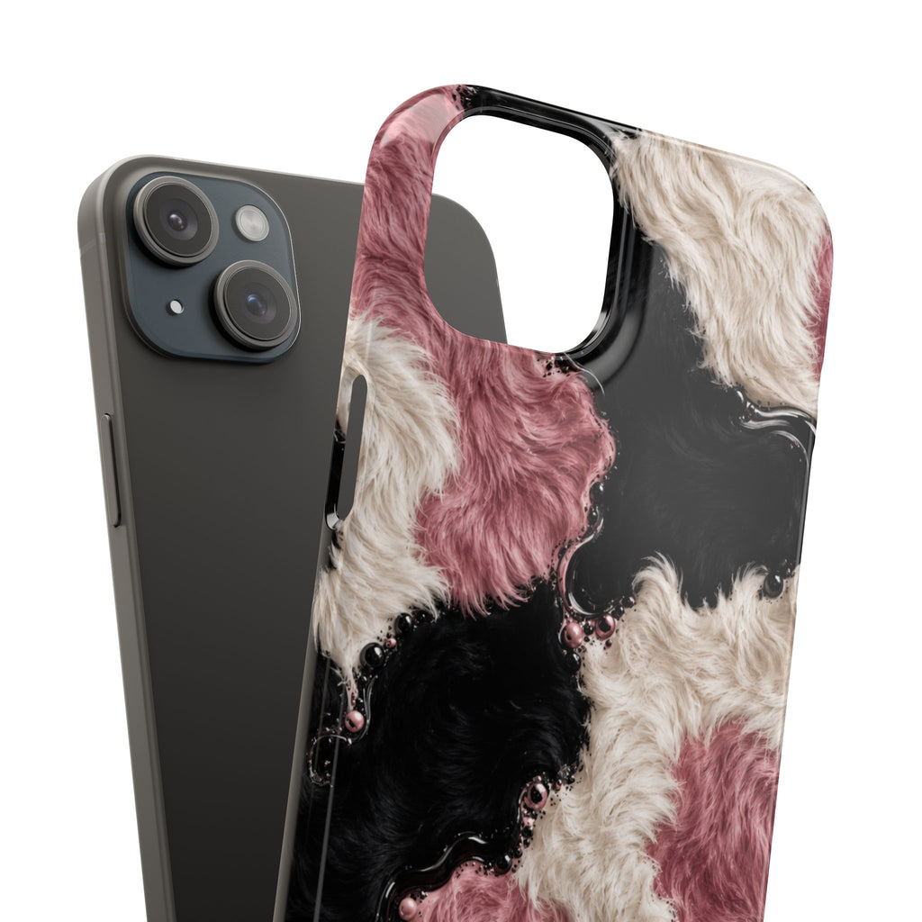 Cow Print Swirl Snap Case