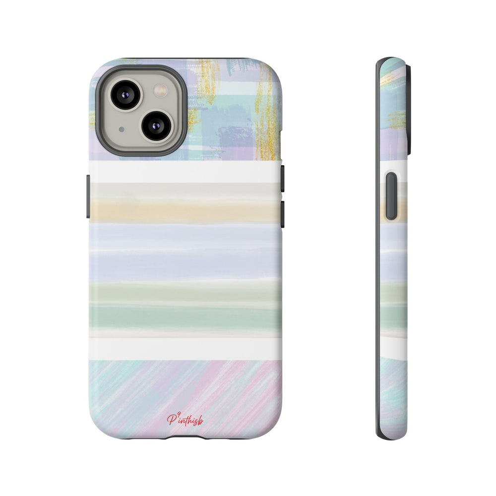 Pastel Stripe Tough Phone Case