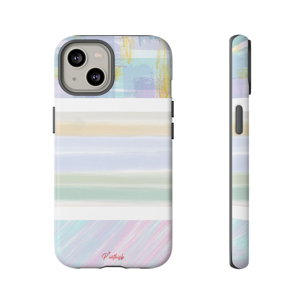 Pastel Stripe Tough Phone Case