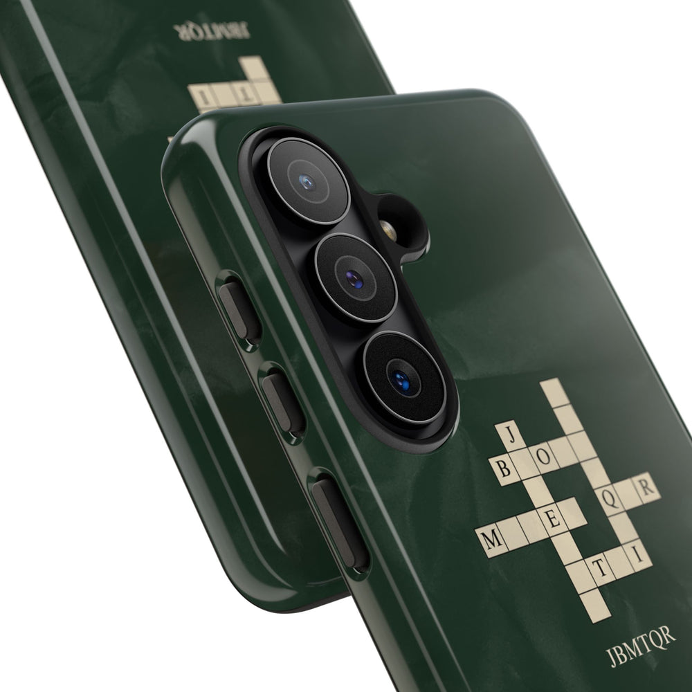 "JBMTQR crossword" Tough Phone Case