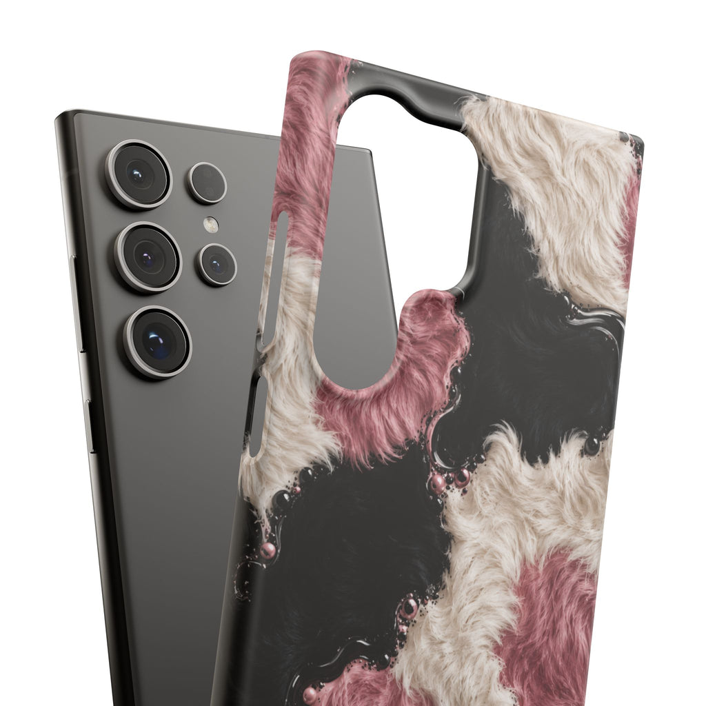 Cow Print Swirl Snap Case