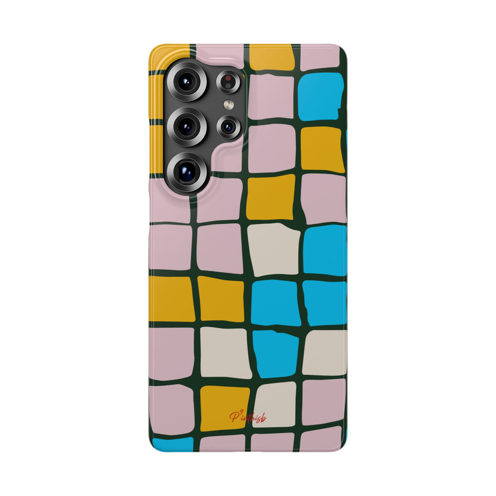 Color Grid Snap Phone Case