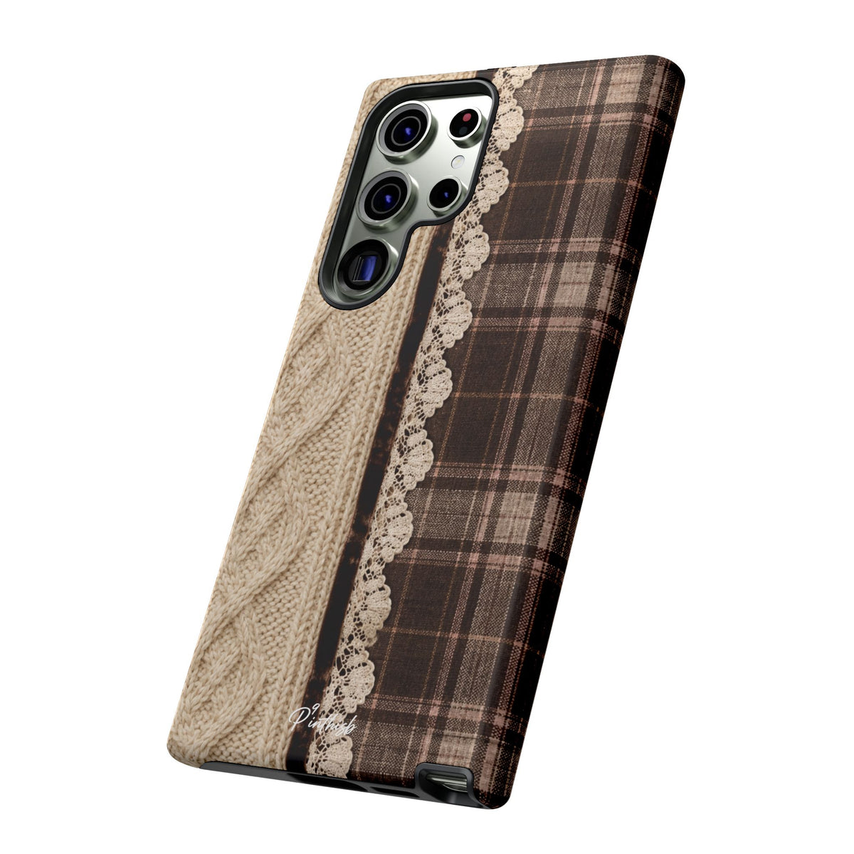 Cozy Plaid Knit Tough Phone Case