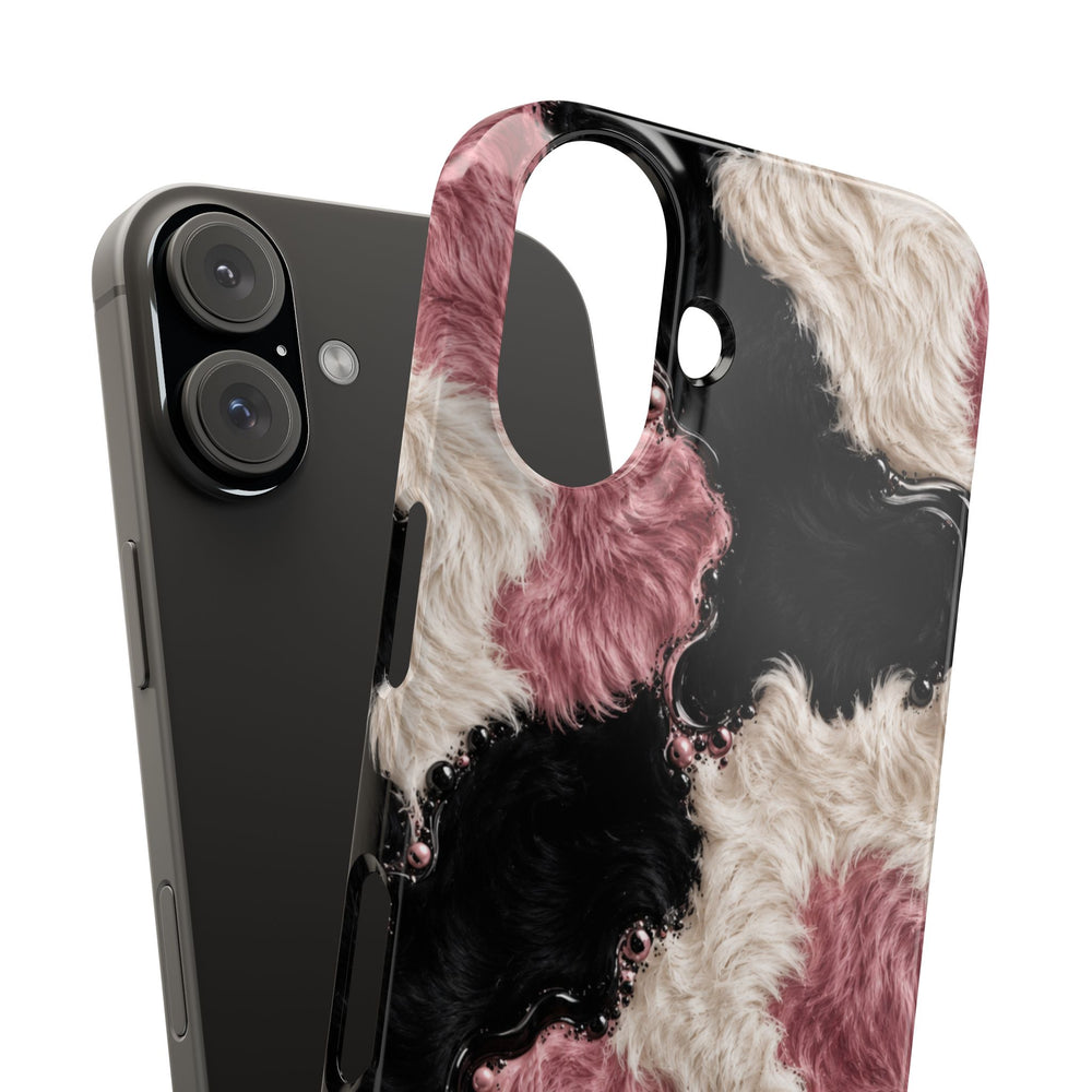 Cow Print Swirl Snap Case