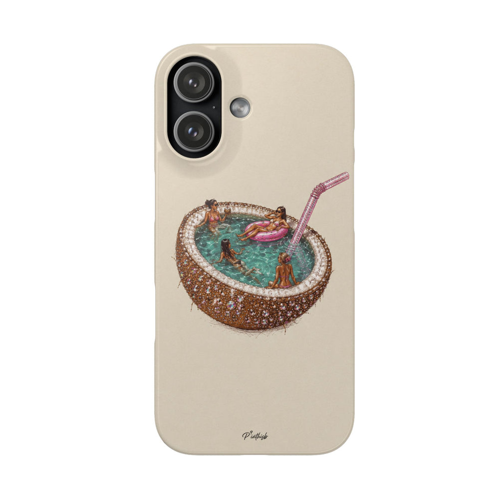 Coconut Pool Snap Phone Case