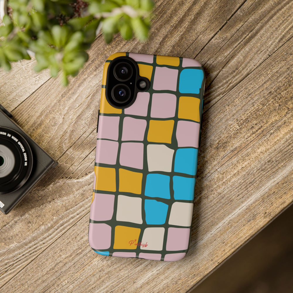 Color Grid Tough Phone Case