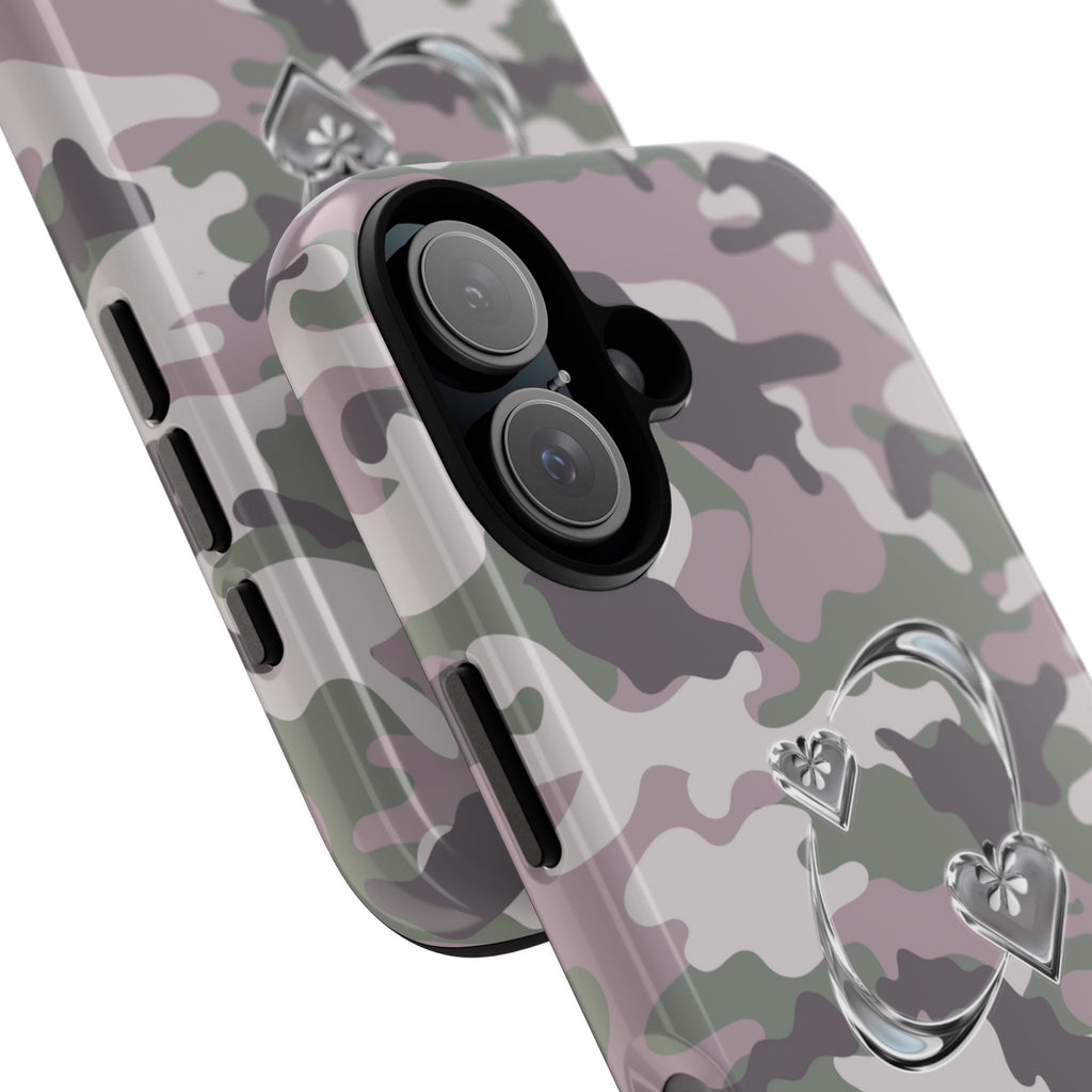 Camouflage Heart Tough Phone Case