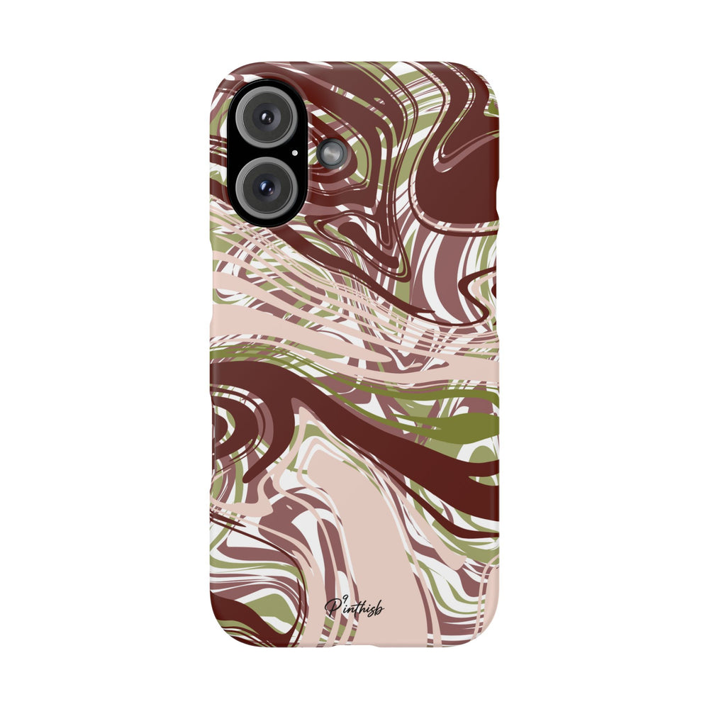 Abstract Marbled Snap Phone Case