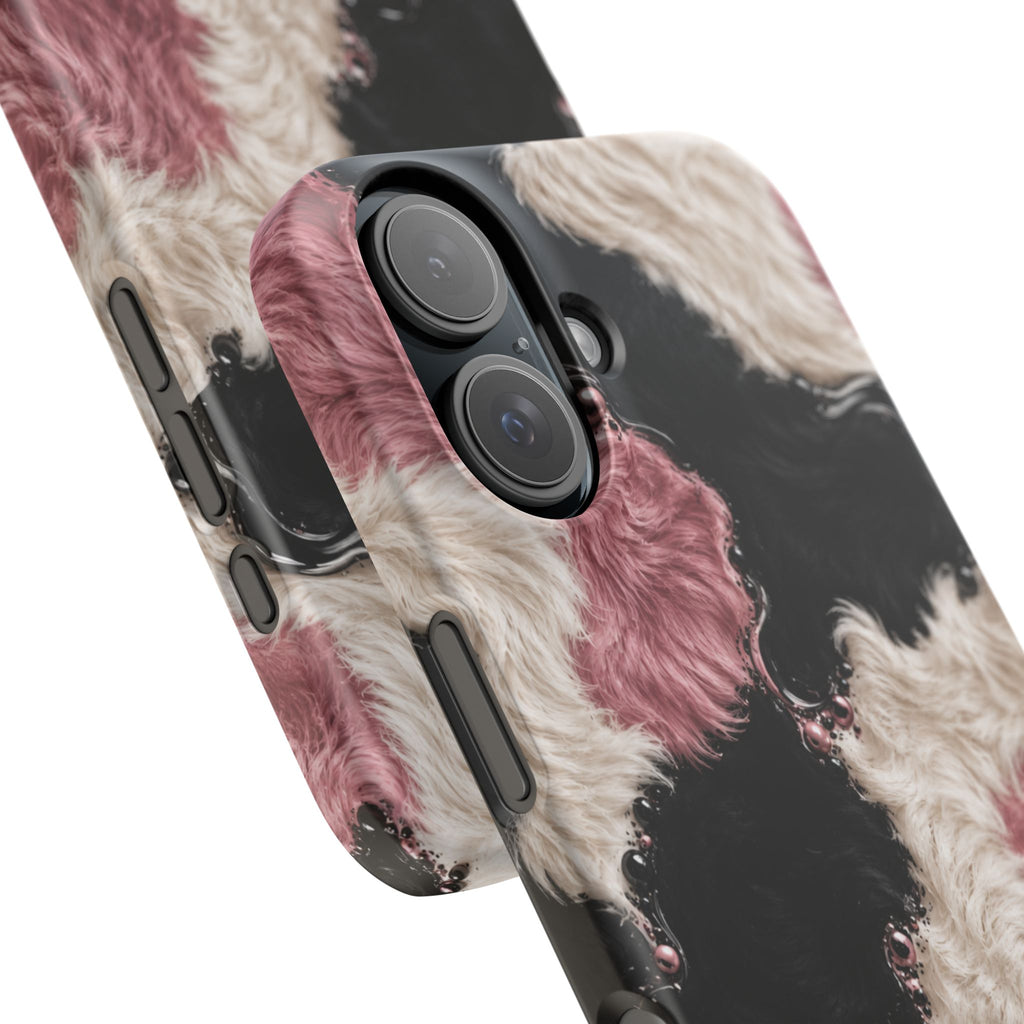Cow Print Swirl Snap Case