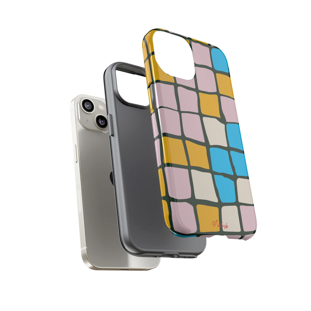 Color Grid Tough Phone Case