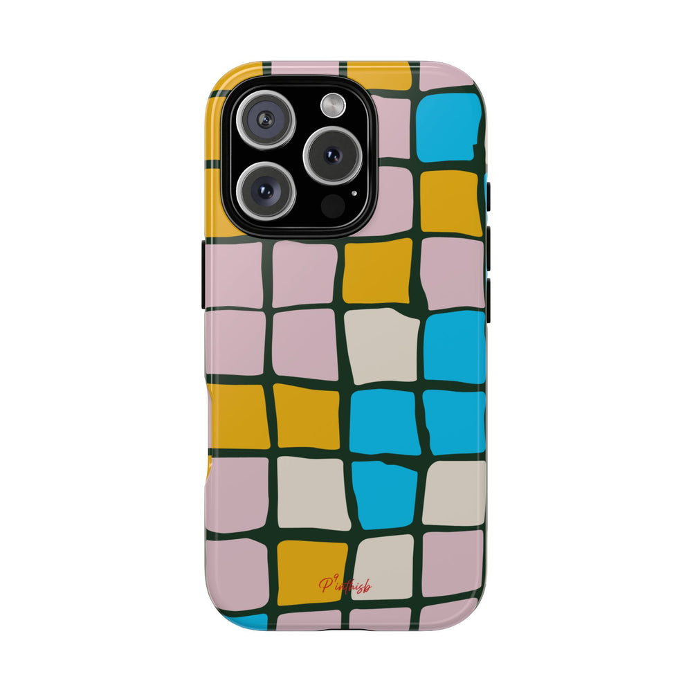 Color Grid Tough Phone Case