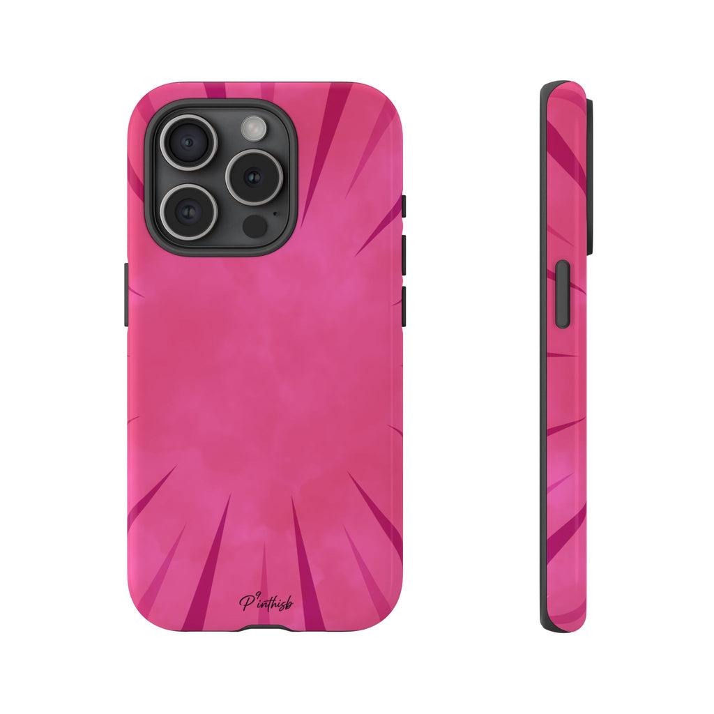 Pink Burst Tough Phone Case