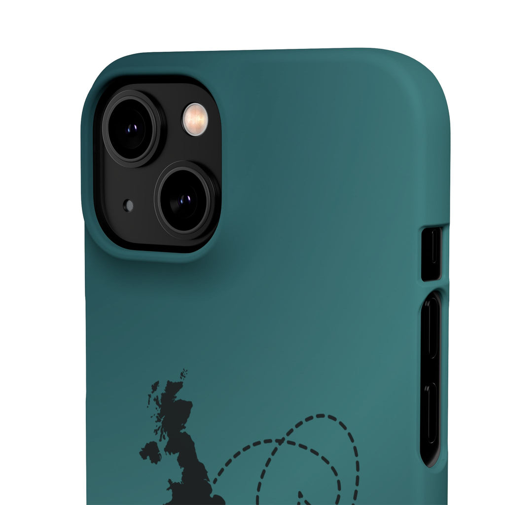 Copy of UK to Albania Pink Snap Phone Case