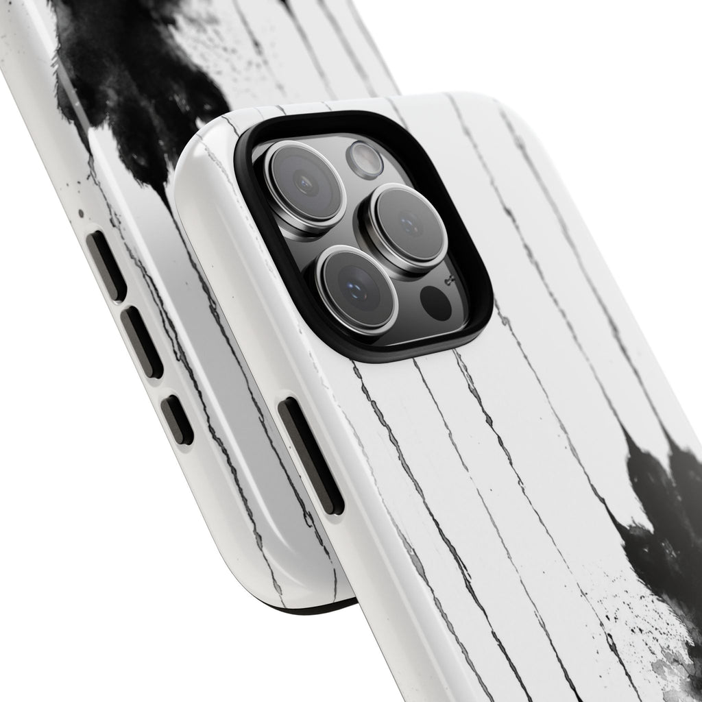 Black Ink Paw Print Tough Case