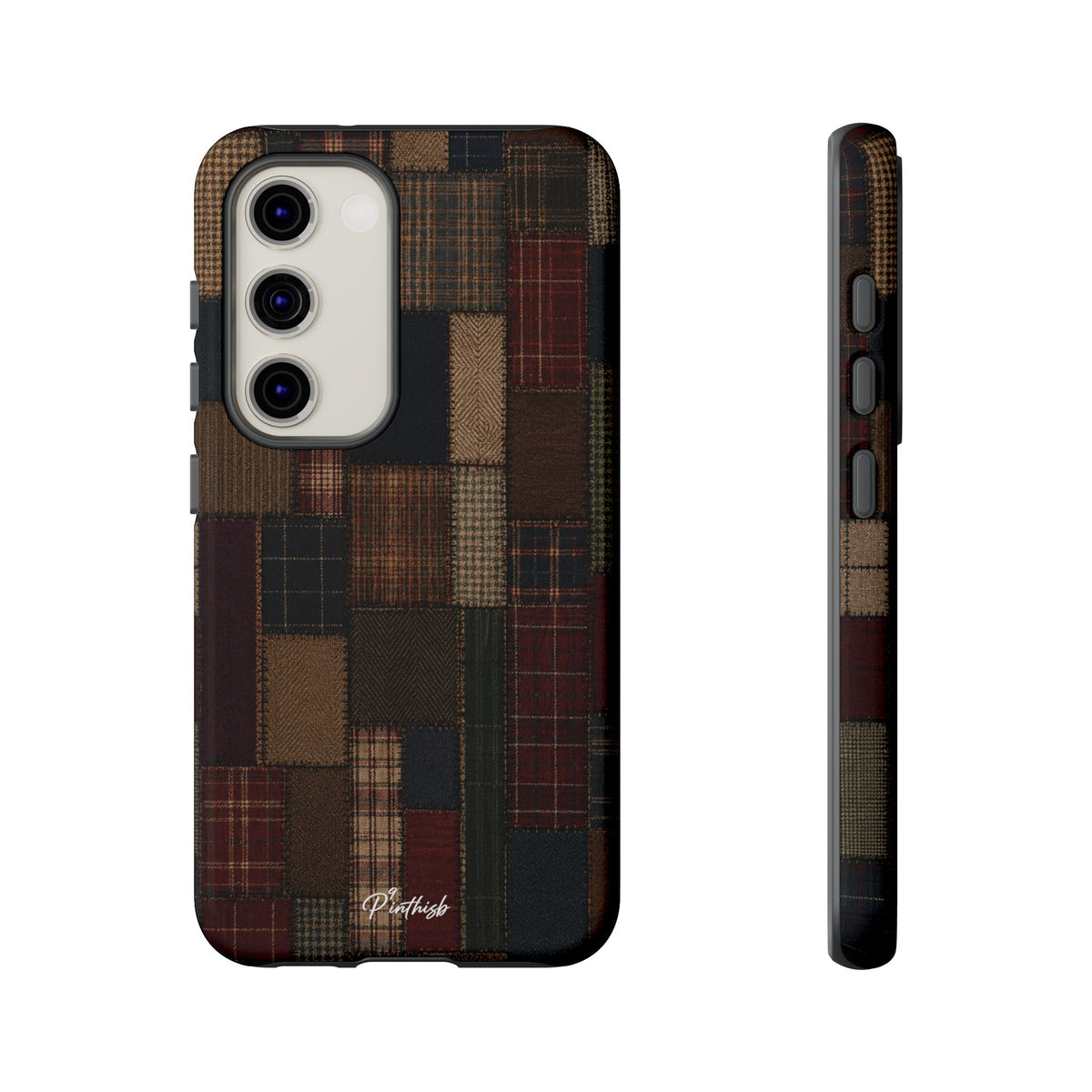 Plaid Patchwork Tough Phone Case
