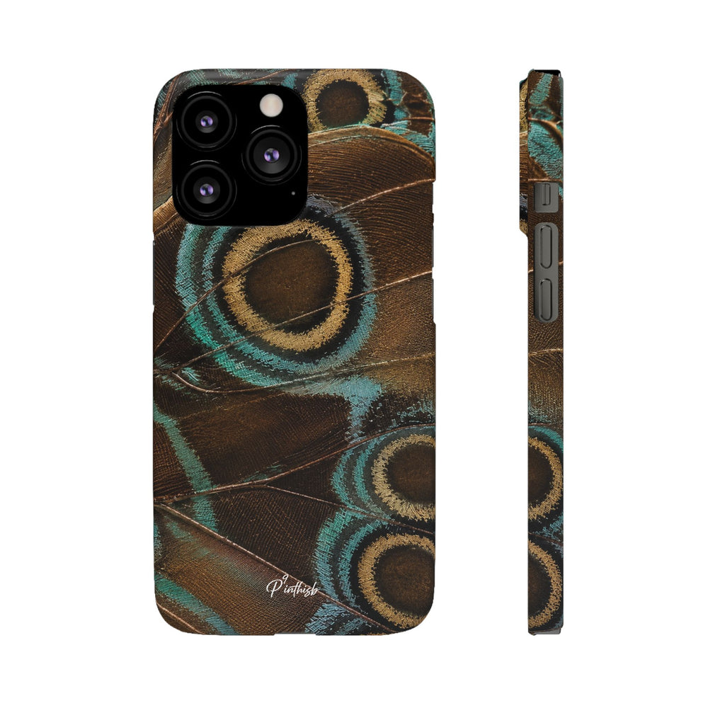 Peacock Feather Pattern Snap Case