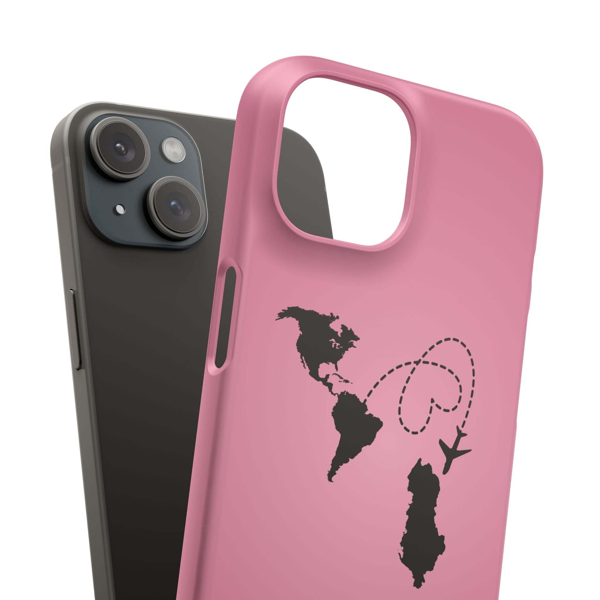 America to Albania Pink Snap Phone Case