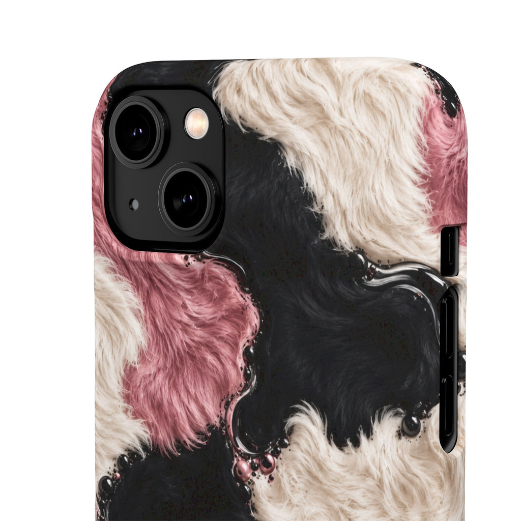 Cow Print Swirl Snap Case
