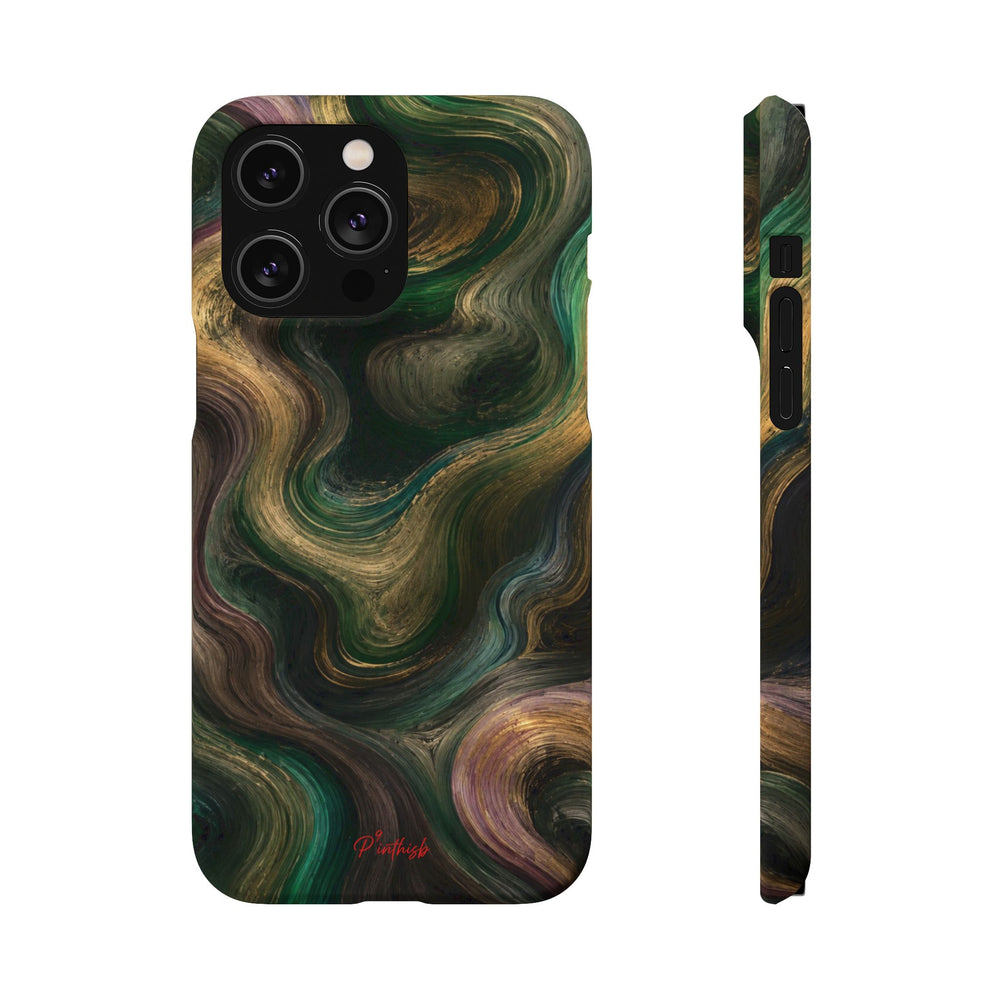 Marbled Forest Snap Phone Case