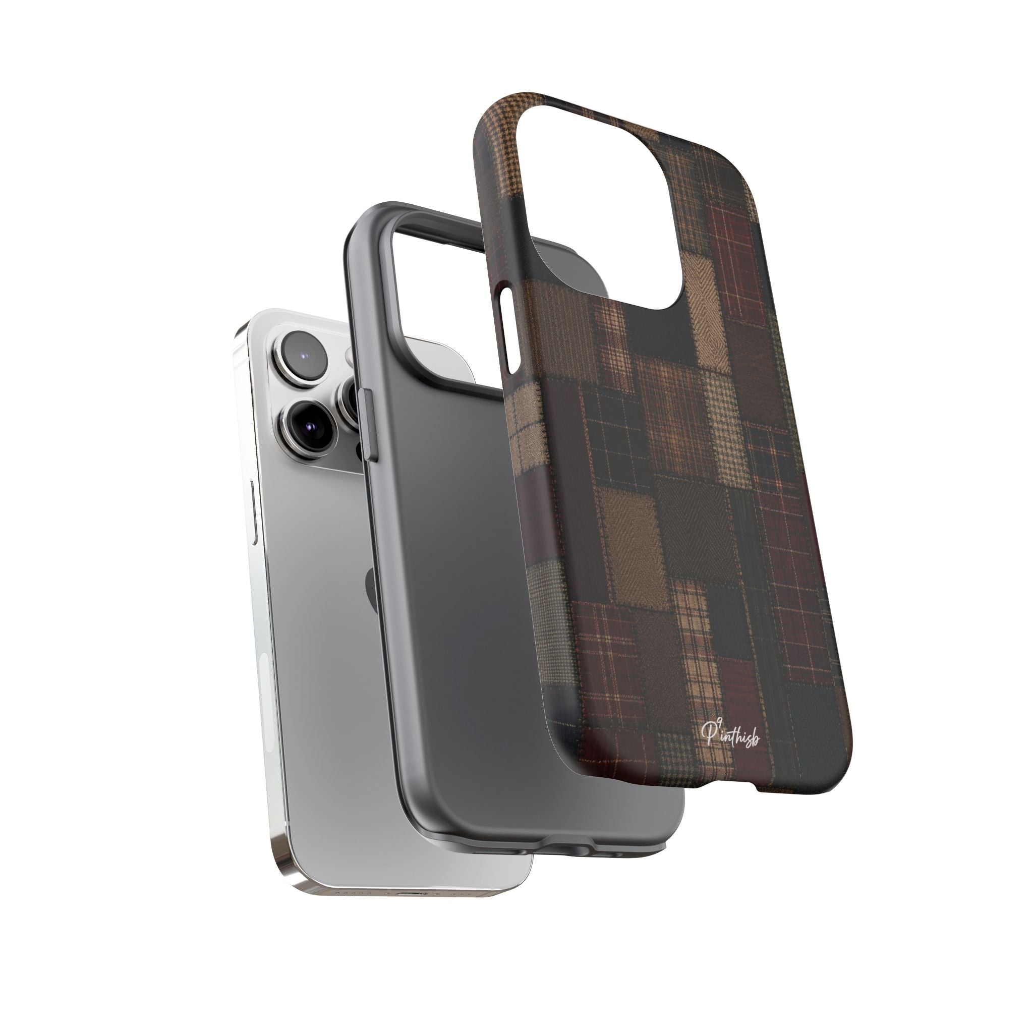 Plaid Patchwork Tough Phone Case