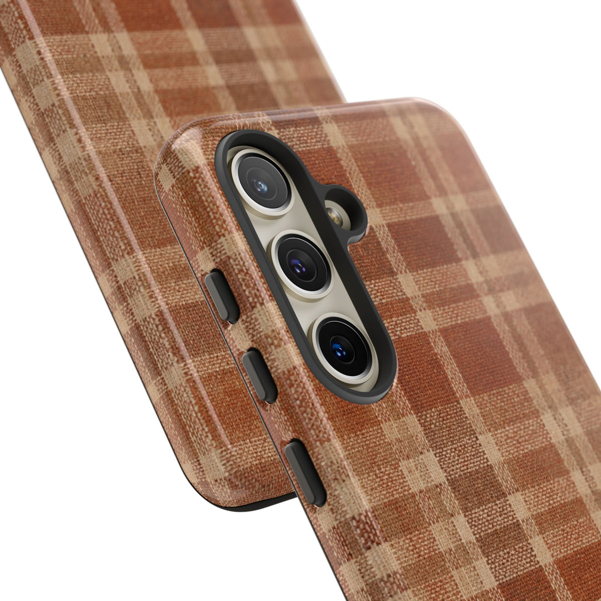 Rustic Brown Cozy Plaid Tough Case