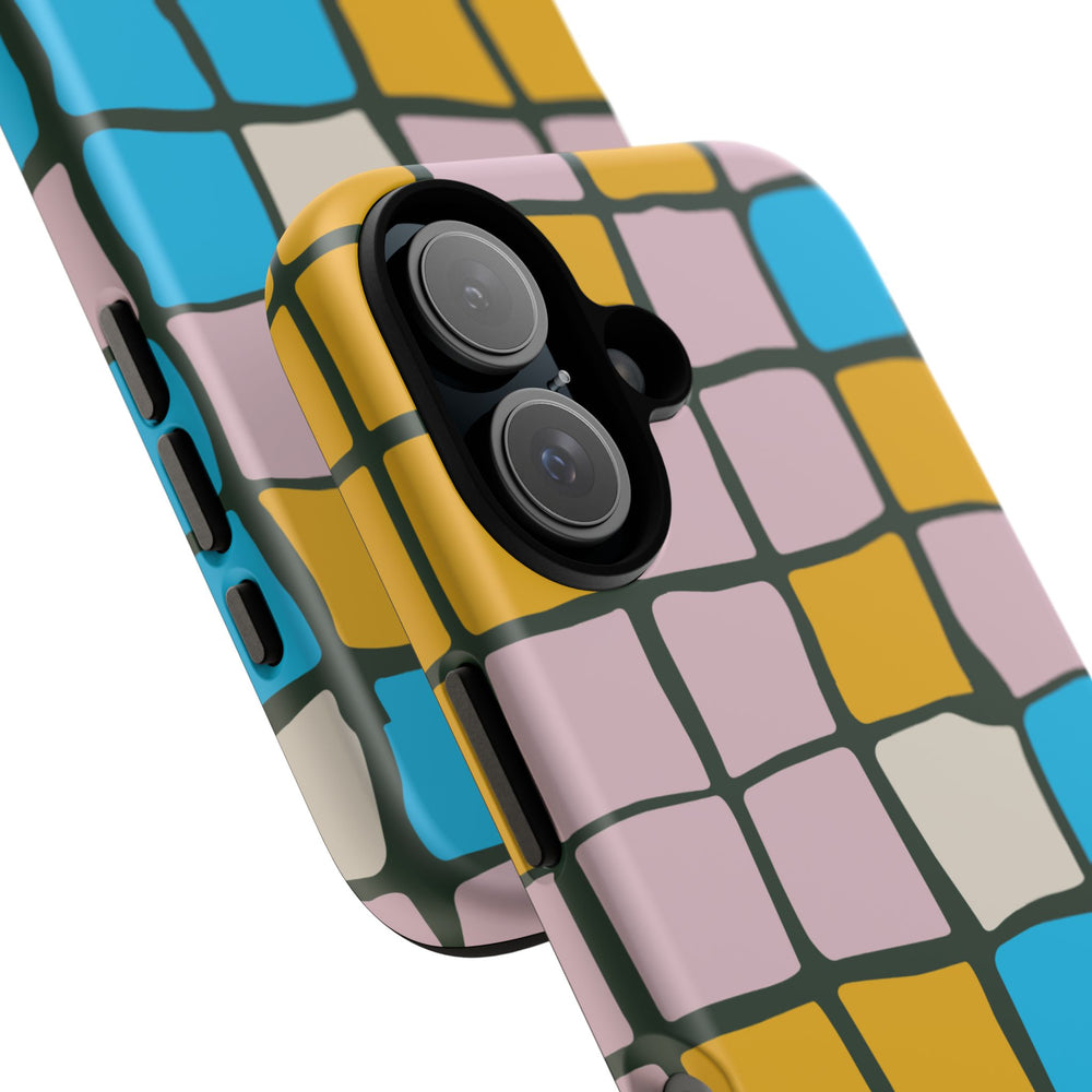 Color Grid Tough Phone Case