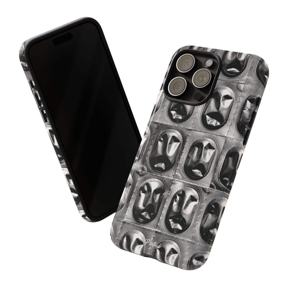 Metallic Mask Grid Tough Case