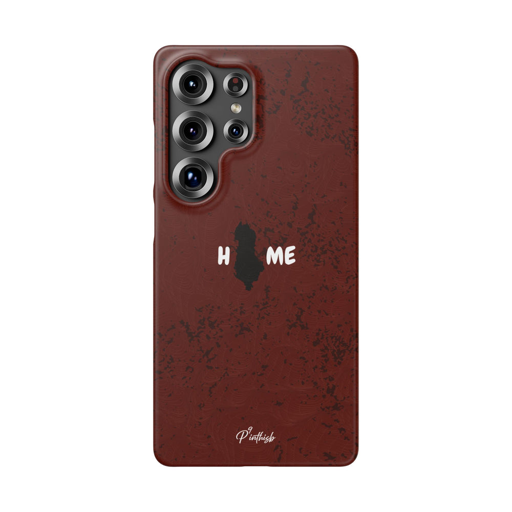 "HOME" Albania Snap Case