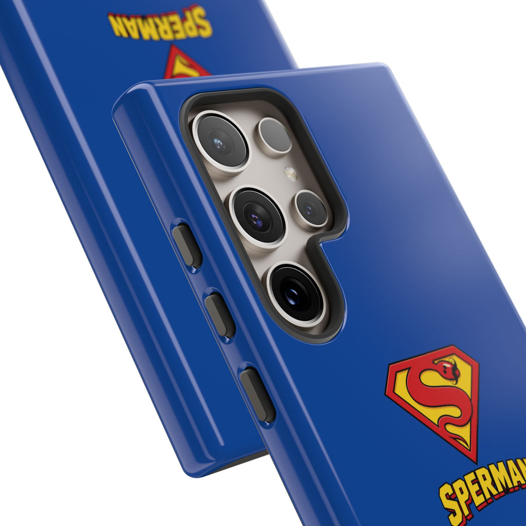 "SPERMAN" Parody Logo Tough Phone Case