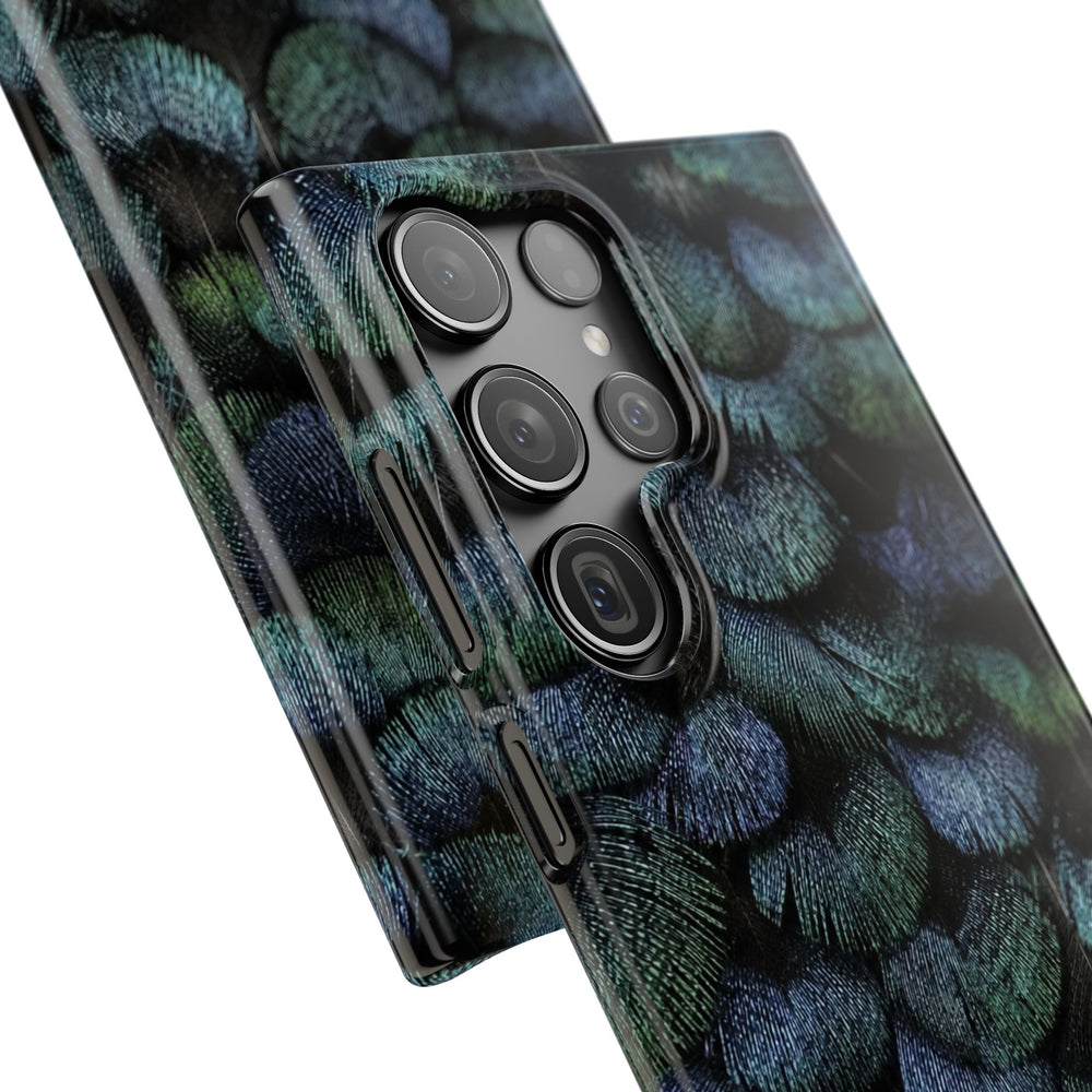 Iridescent Feather Snap Case