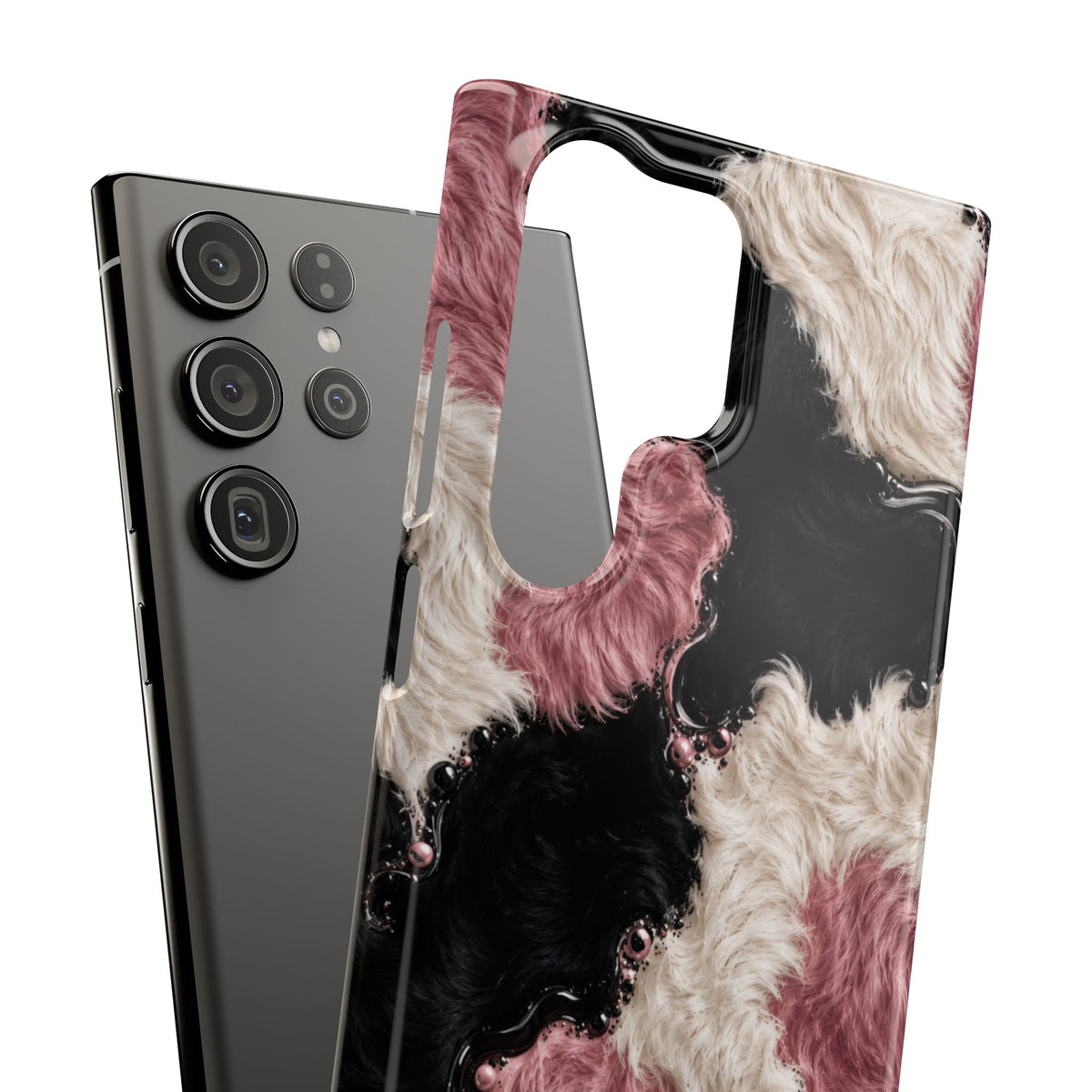 Cow Print Swirl Snap Case