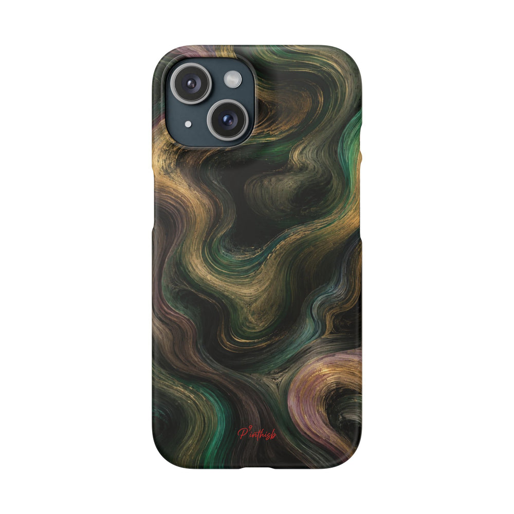 Marbled Forest Snap Phone Case