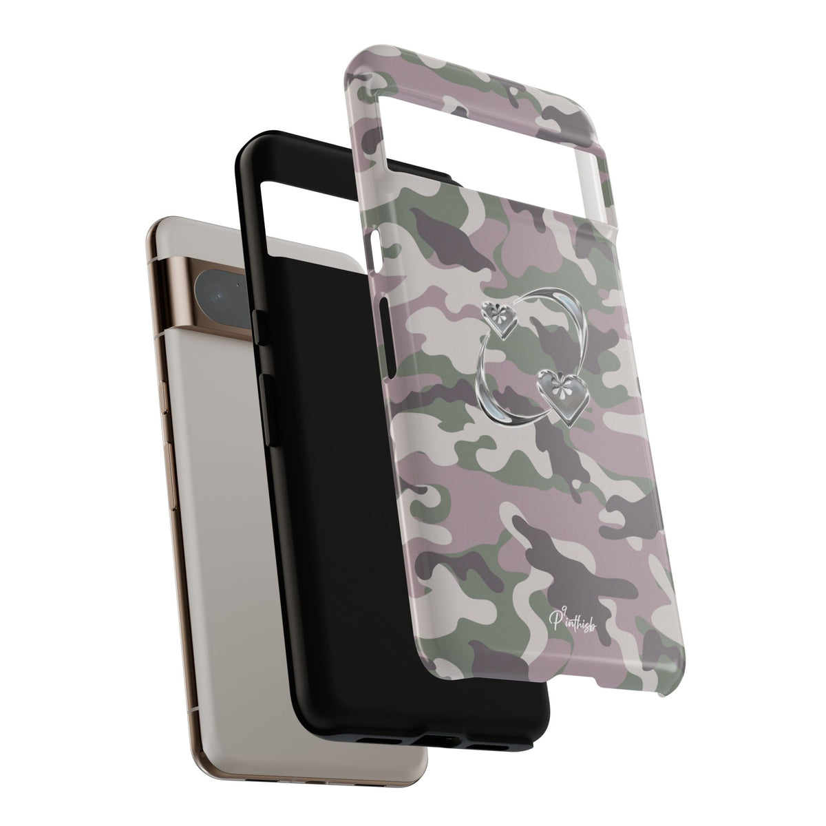Camouflage Heart Tough Phone Case