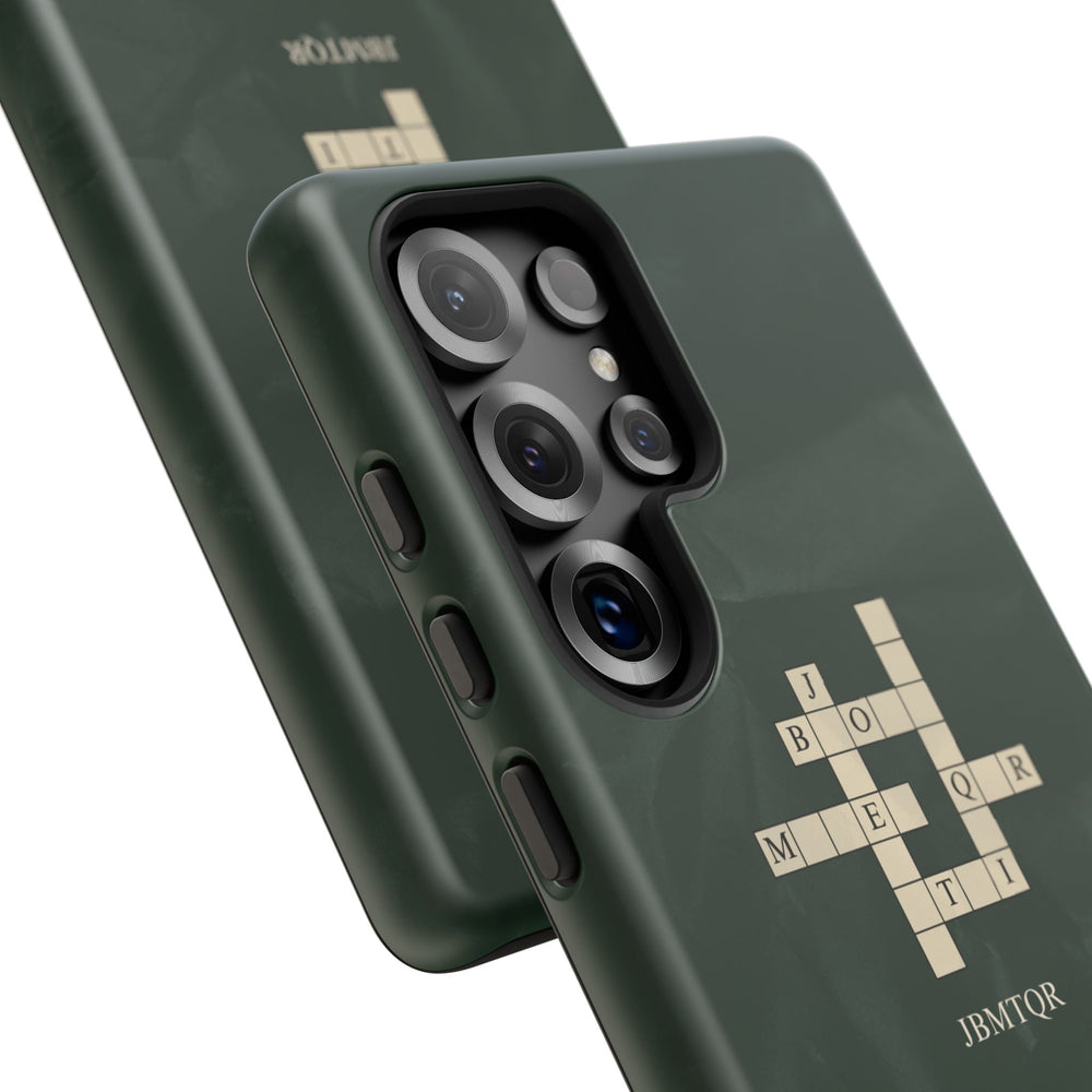 "JBMTQR crossword" Tough Phone Case