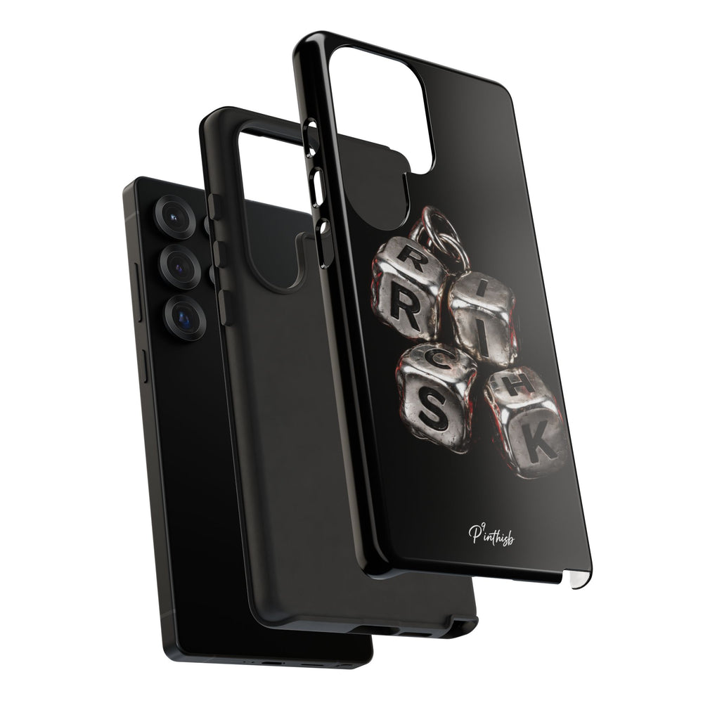 Metallic Dice 'RISK' Phone Case