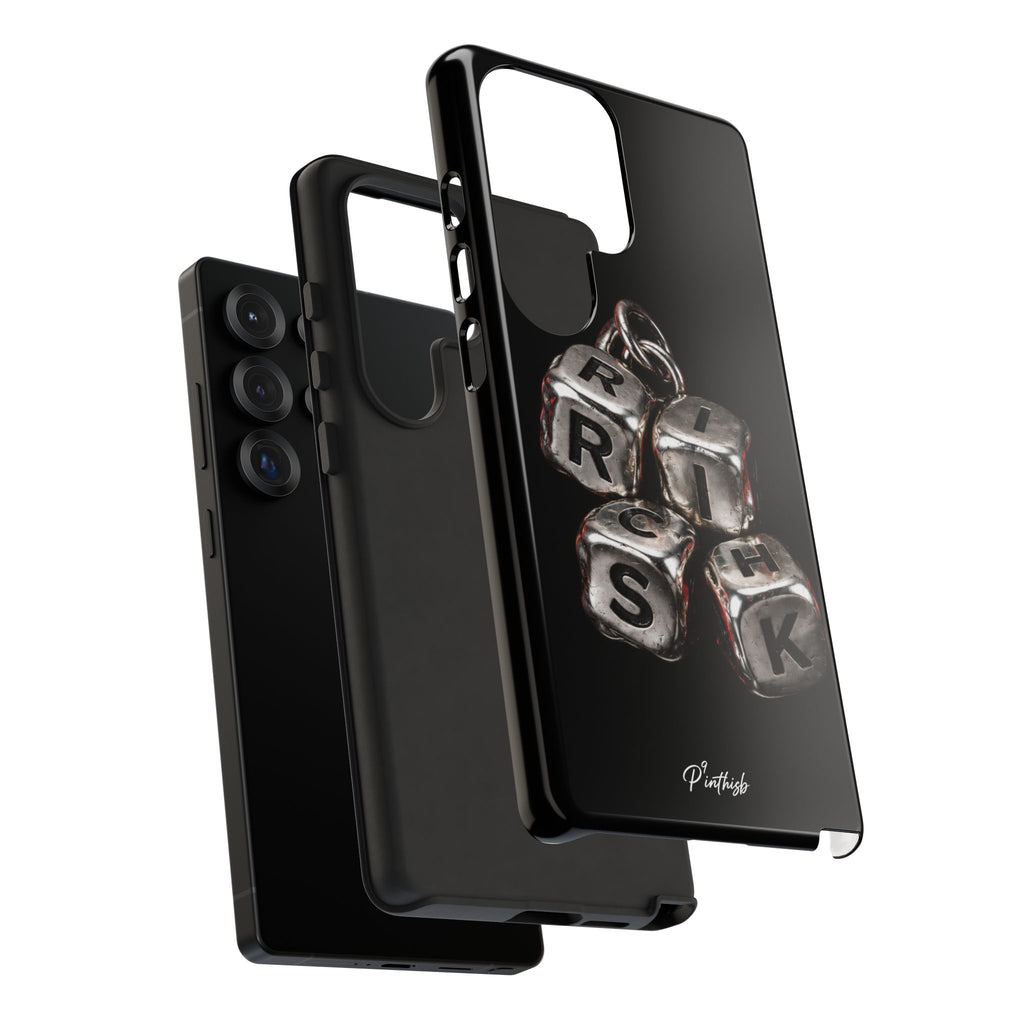 Metallic Dice 'RISK' Phone Case