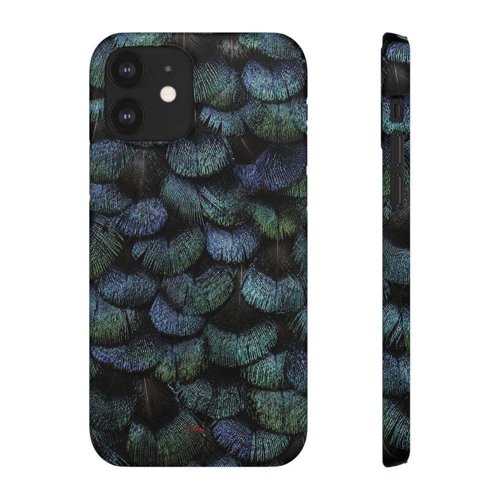 Iridescent Feather Snap Case