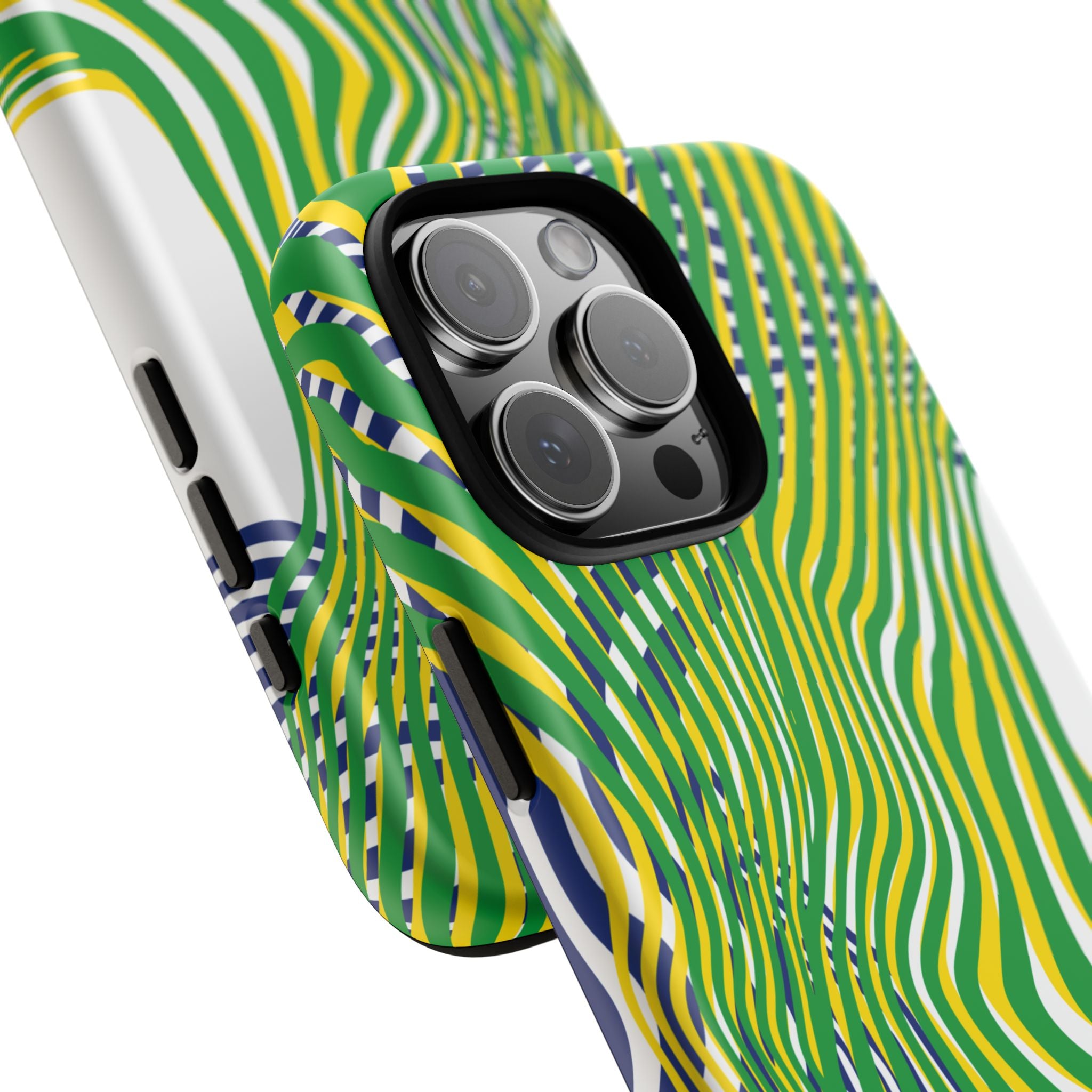 Abstract Green Wave Phone Case