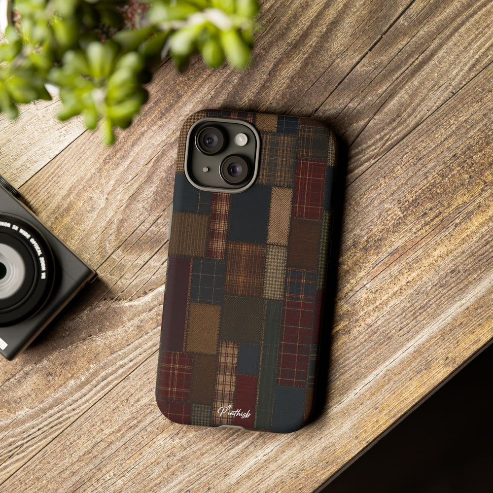 Plaid Patchwork Tough Phone Case