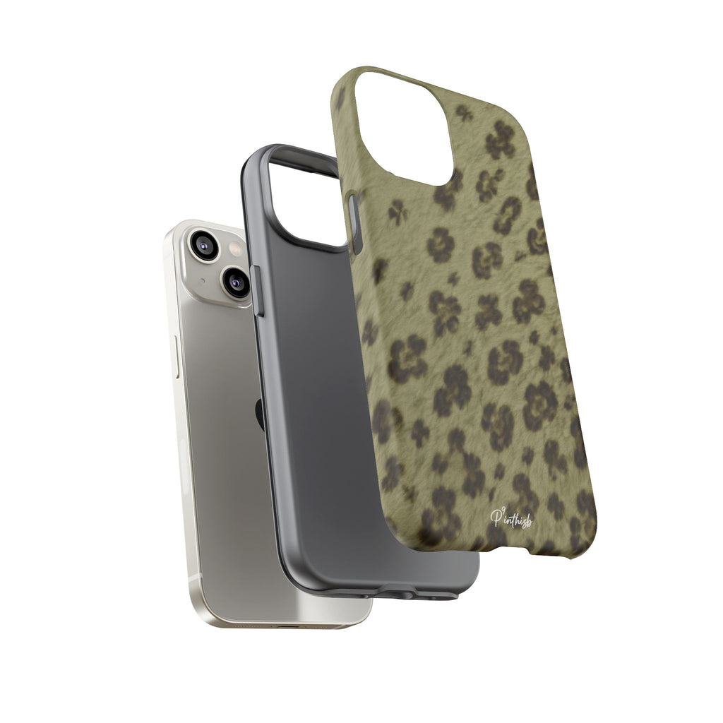 Olive Leopard Print Tough Case