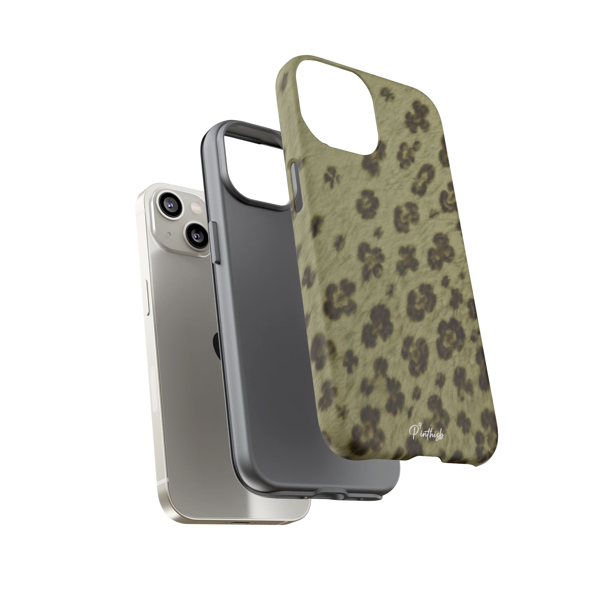 Olive Leopard Print Tough Case