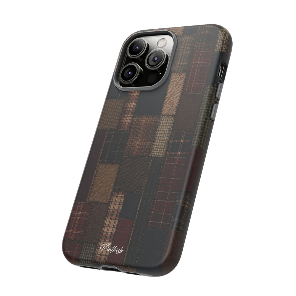 Plaid Patchwork Tough Phone Case